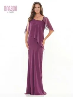 Marsoni By Colors M313 Softly Layered Mothers Gown -Outlet Prom Dresses Store S22 CM M313 05 529x705