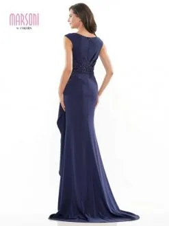 Marsoni By Colors MV1148 Cascading Ruffle Mothers Gown 10 Marsoni By Colors MV1148 Cascading Ruffle Mothers Gown -Outlet Prom Dresses Store S22 CM MV1148 04 529x705