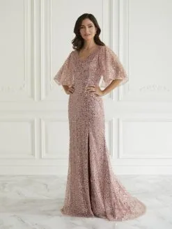 Christina Wu Elegance 17071 Sequin Flutter Sleeve Gown 9 Christina Wu Elegance 17071 Sequin Flutter Sleeve Gown -Outlet Prom Dresses Store S22 CWE 17071 03 530x705