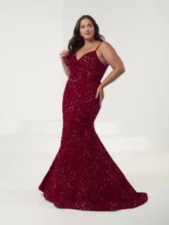 Christina Wu Prom Christina Wu Plus 16956 Liquid Sequin Prom Dress -Outlet Prom Dresses Store S22 CWPP 16956 05 530x705
