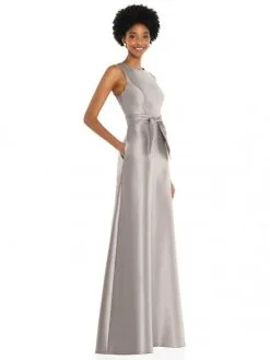 Alfred Sung D825 Tie Waist Pocket Bridesmaid Dress 7 Alfred Sung D825 Tie Waist Pocket Bridesmaid Dress -Outlet Prom Dresses Store S22 DAS D825 03 529x705