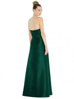 Alfred Sung D828 Beautiful Tie Waist Bridesmaid Dress -Outlet Prom Dresses Store S22 DAS D828 02 529x705