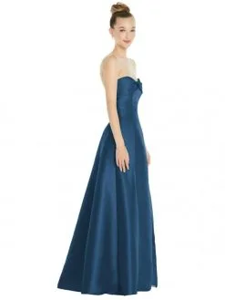 Alfred Sung D830 Bow Neck Pocket Bridesmaid Dress 7 Alfred Sung D830 Bow Neck Pocket Bridesmaid Dress -Outlet Prom Dresses Store S22 DAS D830 03 529x705