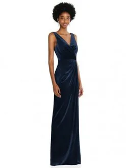After Six 6861 Gathered Velvet Bridesmaid Dress -Outlet Prom Dresses Store S22 DAX 6861 03 529x705