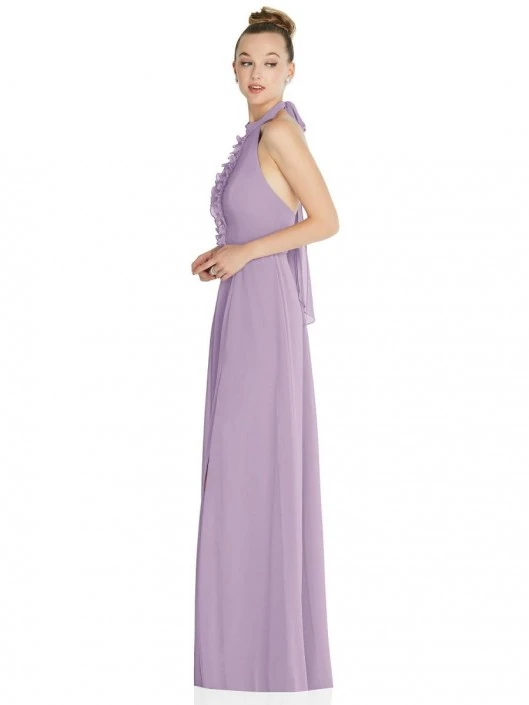 After Six 6865 Ruffle High Halter Gown 5 After Six 6865 Ruffle High Halter Gown - Image 3