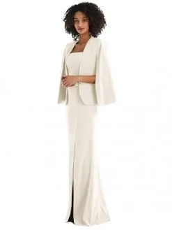 After Six J525 Separate Crepe Cape Jacket -Outlet Prom Dresses Store S22 DAX J525 03 529x705