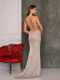 Dave And Johnny 10168 Daring Sheer Waist Gown -Outlet Prom Dresses Store S22 DJ 10168 02 529x705