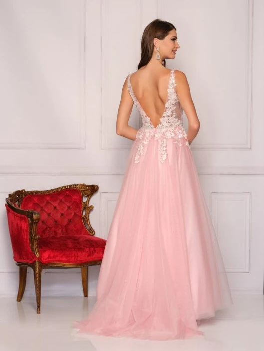 Dave And Johnny 10246W Floral Plus Size Prom Dress 6 Dave And Johnny 10246W Floral Plus Size Prom Dress - Image 4