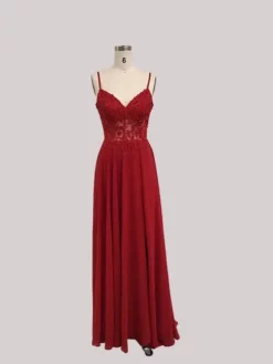 Dave And Johnny 10364 Sheer Lace Corset Prom Dress -Outlet Prom Dresses Store S22 DJ 10364 03