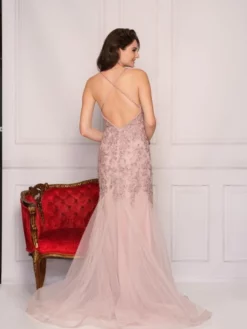 Dave And Johnny 10500 Embroidered Mermaid Dress -Outlet Prom Dresses Store S22 DJ 10500 02 529x705