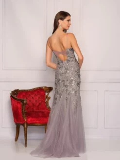 Dave And Johnny 10556 Beautiful Floral Prom Dress -Outlet Prom Dresses Store S22 DJ 10556 02 529x705