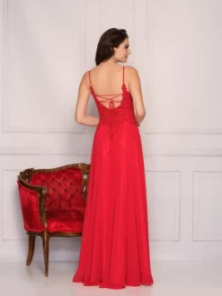 Dave And Johnny 10565W Flowy Plus Size Prom Dress -Outlet Prom Dresses Store S22 DJ 10565W 02 529x705