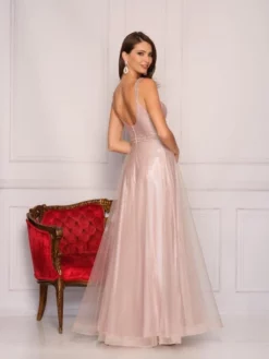 Dave And Johnny 10576 Shimmery Scoop Back Gown -Outlet Prom Dresses Store S22 DJ 10576 02 529x705