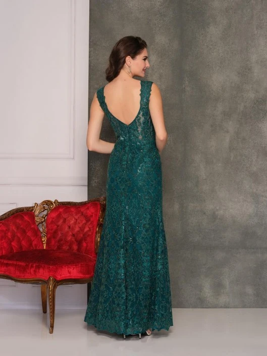 Dave And Johnny A9945 Sleeveless Lace Prom Dress 4 Dave And Johnny A9945 Sleeveless Lace Prom Dress - Image 2