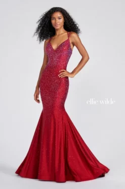 Ellie Wilde By Mon Cheri EW122001 Mermaid Prom Dress -Outlet Prom Dresses Store S22 EW EW122001 05 470x705
