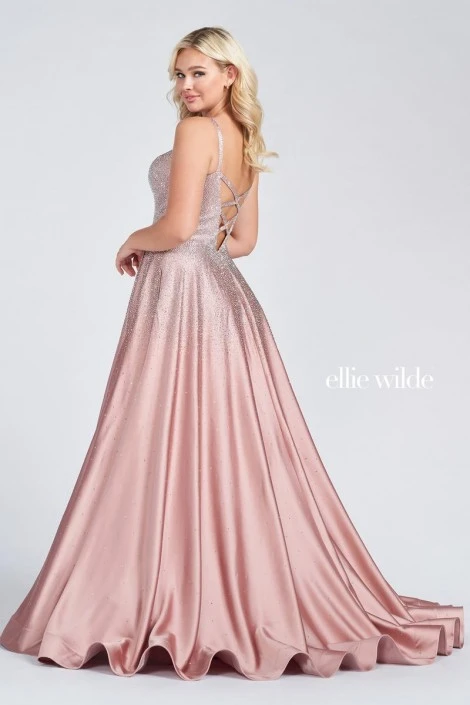 Ellie Wilde By Mon Cheri Ellie Wilde EW122015 Soft Satin Prom Dress 4 Ellie Wilde By Mon Cheri Ellie Wilde EW122015 Soft Satin Prom Dress - Image 2