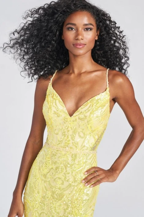 Ellie Wilde By Mon Cheri Ellie Wilde EW122022 Sequin Lace Prom Dress 5 Ellie Wilde By Mon Cheri Ellie Wilde EW122022 Sequin Lace Prom Dress - Image 3