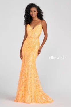 Ellie Wilde By Mon Cheri Ellie Wilde EW122022 Sequin Lace Prom Dress 11 Ellie Wilde By Mon Cheri Ellie Wilde EW122022 Sequin Lace Prom Dress -Outlet Prom Dresses Store S22 EW EW122022 05 470x705