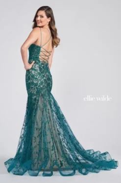 Ellie Wilde By Mon Cheri Ellie Wilde EW122032 Embroidered Lace Prom Dress -Outlet Prom Dresses Store S22 EW EW122032 02 470x705