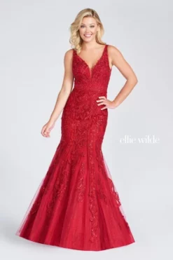 Ellie Wilde By Mon Cheri Ellie Wilde EW122034 Sparkling Mermaid Prom Dress -Outlet Prom Dresses Store S22 EW EW122034 05 470x705