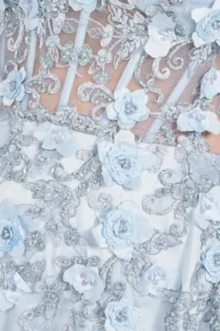 Ellie Wilde By Mon Cheri Ellie Wilde EW122038 Sheer 3D Floral Prom Dress 11 Ellie Wilde By Mon Cheri Ellie Wilde EW122038 Sheer 3D Floral Prom Dress -Outlet Prom Dresses Store S22 EW EW122038 05 470x705