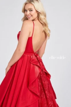 Ellie Wilde By Mon Cheri Ellie Wilde EW122046 Sparkle Ruffle Back Ball Gown 10 Ellie Wilde By Mon Cheri Ellie Wilde EW122046 Sparkle Ruffle Back Ball Gown -Outlet Prom Dresses Store S22 EW EW122046 04 470x705