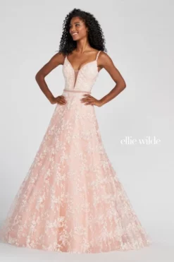 Ellie Wilde By Mon Cheri Ellie Wilde EW122079 Lace Gown With Removable Sleeves 10 Ellie Wilde By Mon Cheri Ellie Wilde EW122079 Lace Gown With Removable Sleeves -Outlet Prom Dresses Store S22 EW EW122079 04 470x705