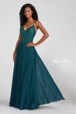 Ellie Wilde By Mon Cheri Ellie Wilde EW122087 Chiffon Prom Dress With Stones 11 Ellie Wilde By Mon Cheri Ellie Wilde EW122087 Chiffon Prom Dress With Stones -Outlet Prom Dresses Store S22 EW EW122087 05 470x705