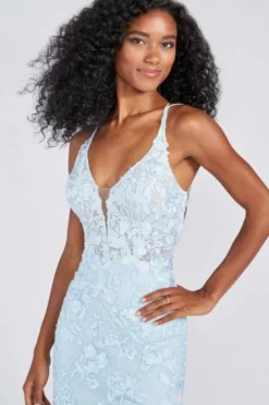 Ellie Wilde By Mon Cheri Ellie Wilde EW122098 Lace High Slit Prom Dress -Outlet Prom Dresses Store S22 EW EW122098 03 470x705