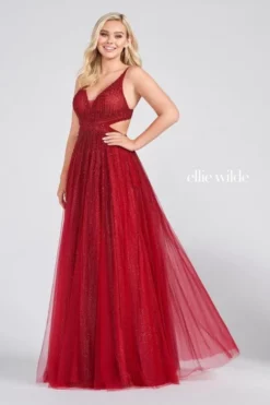 Ellie Wilde By Mon Cheri Ellie Wilde EW122099 Sparkling Cutout Sides Prom Dress 11 Ellie Wilde By Mon Cheri Ellie Wilde EW122099 Sparkling Cutout Sides Prom Dress -Outlet Prom Dresses Store S22 EW EW122099 05 470x705