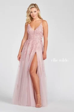 Ellie Wilde By Mon Cheri Ellie Wilde EW122102 Glitter Lace Prom Dress 11 Ellie Wilde By Mon Cheri Ellie Wilde EW122102 Glitter Lace Prom Dress -Outlet Prom Dresses Store S22 EW EW122102 05 470x705
