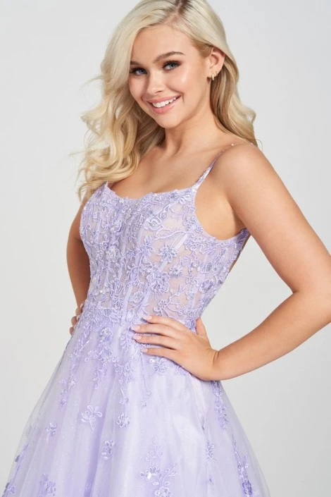 Ellie Wilde By Mon Cheri Ellie Wilde EW122109 Embroidered Lace Prom Dress 5 Ellie Wilde By Mon Cheri Ellie Wilde EW122109 Embroidered Lace Prom Dress - Image 3