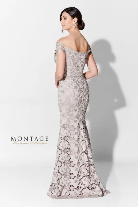 Ivonne D For Mon Cheri Ivonne D 122D65 Amazing Crepe Lace Mothers Gown 4 Ivonne D For Mon Cheri Ivonne D 122D65 Amazing Crepe Lace Mothers Gown - Image 2