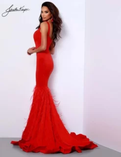 Johnathan Kayne 2406 Runway Ready Feather Gown -Outlet Prom Dresses Store S22 JK 2406 02 540x699