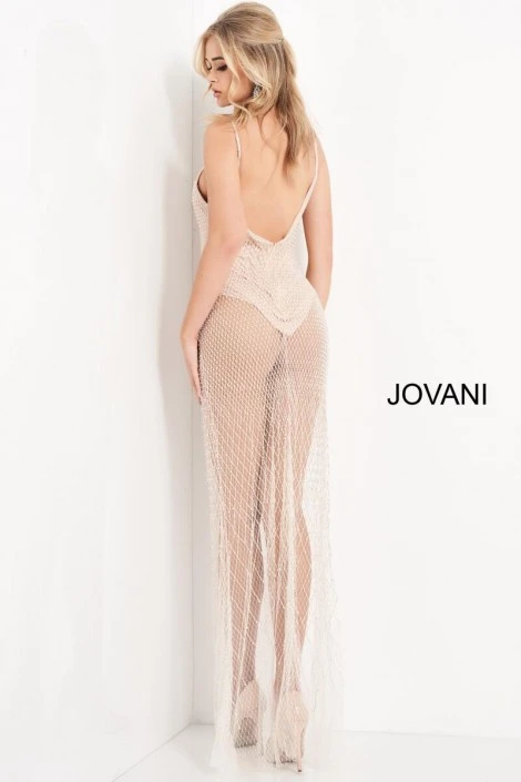Jovani 04864 Sexy Sheer Embellished Gown 4 Jovani 04864 Sexy Sheer Embellished Gown - Image 2