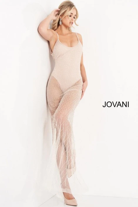 Jovani 04864 Sexy Sheer Embellished Gown 6 Jovani 04864 Sexy Sheer Embellished Gown - Image 4