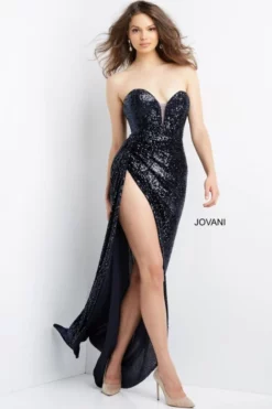 Jovani 04870 Strapless Sequin Prom Dress 7 Jovani 04870 Strapless Sequin Prom Dress -Outlet Prom Dresses Store S22 JV 04870 03 470x705