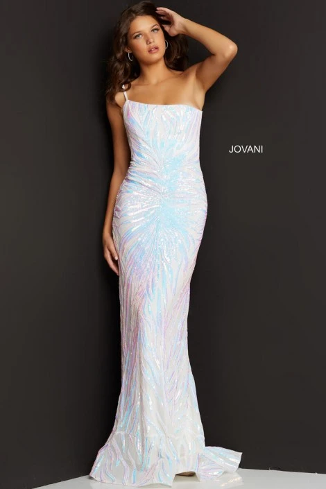 Jovani 05664 One Shoulder Sequin Design Gown 5 Jovani 05664 One Shoulder Sequin Design Gown - Image 3