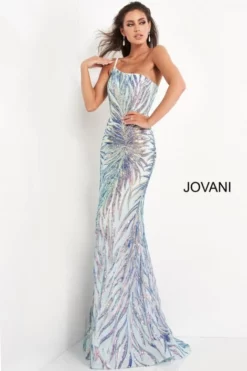 Jovani 05664 One Shoulder Sequin Design Gown 10 Jovani 05664 One Shoulder Sequin Design Gown -Outlet Prom Dresses Store S22 JV 05664 04 470x705
