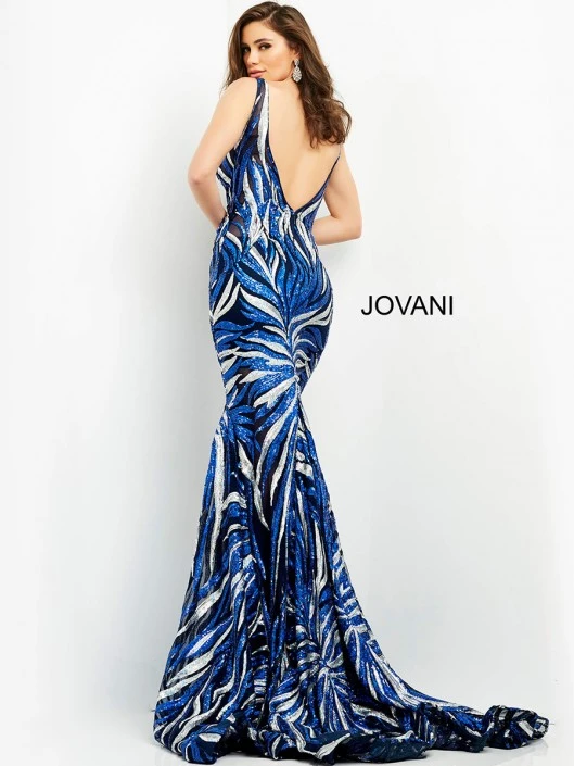 Jovani 06153 Sequin Pattern Fitted Gown 4 Jovani 06153 Sequin Pattern Fitted Gown - Image 2