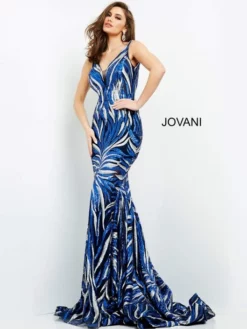 Jovani 06153 Sequin Pattern Fitted Gown 7 Jovani 06153 Sequin Pattern Fitted Gown -Outlet Prom Dresses Store S22 JV 06153 04 529x705