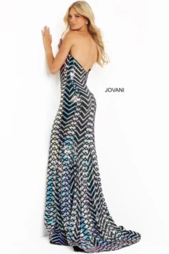 Jovani 07285 Shimmering Geometric Design Gown 5 Jovani 07285 Shimmering Geometric Design Gown -Outlet Prom Dresses Store S22 JV 07285 02 470x705