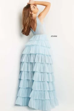 Jovani 07998 Multi Tiered Ruffled Prom Dress -Outlet Prom Dresses Store S22 JV 07998 02 470x705
