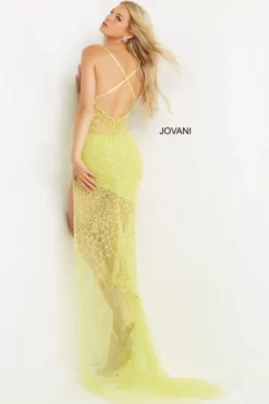 Jovani 08225 Sexy Beaded Illusion Gown -Outlet Prom Dresses Store S22 JV 08225 02 470x705