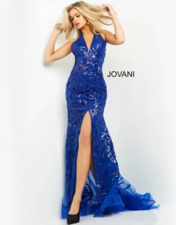 Jovani 8110 Sequin Halter Prom Dress -Outlet Prom Dresses Store S22 JV 8110 04 540x691