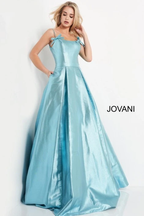 JVN By Jovani JVN03479 Metallic A-Line Bow Prom Dress 5 JVN By Jovani JVN03479 Metallic A-Line Bow Prom Dress - Image 3