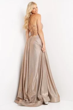 JVN By Jovani JVN04713 Metallic Strappy Back Prom Dress 5 JVN By Jovani JVN04713 Metallic Strappy Back Prom Dress -Outlet Prom Dresses Store S22 JVN JVN04713 02 470x705
