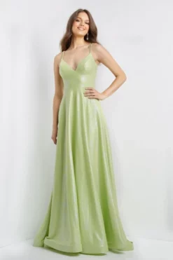 JVN By Jovani JVN08490 Classic Shiny Prom Dress -Outlet Prom Dresses Store S22 JVN JVN08490 03 470x705