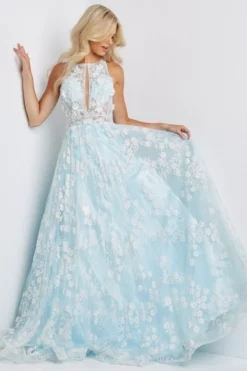 JVN By Jovani JVN08567 Whimsical Floral Prom Dress 8 JVN By Jovani JVN08567 Whimsical Floral Prom Dress -Outlet Prom Dresses Store S22 JVN JVN08567 03 470x705