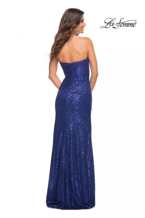 La Femme 29675 High Slit Sequin Prom Dress 4 La Femme 29675 High Slit Sequin Prom Dress - Image 2